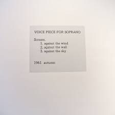 Yoko Ono Voice Piece For Soprano Yoko Ono Words Graphic Score