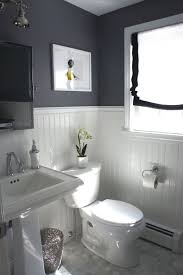 Beadboard Paneling In A Grey Bathroom Small Bathroom Remodel Beadboard Bathroom Bathroom Remodel Master