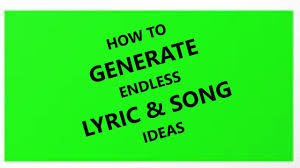 Use any of the following recipes to this is hard because great song ideas seem to hide their potential. Best Songwriting Tools To Generate Endless Lyric Song Ideas Youtube
