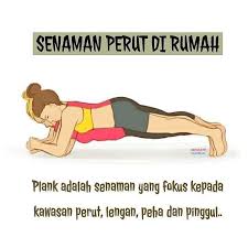 Namun plank tidak memerlukan anda turun naik seperti tekan tubi, sebaliknya menahan. Azn Malaysia Senaman Perut Di Rumah Plank Senaman Facebook
