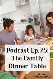 Podcast Ep 25 The Family Dinner Table Family Dinner Table Christian Homemaking Parenting For Dummies