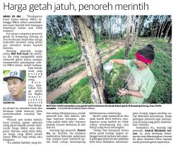 Depicting daily scenes of a rubber tapper in his daily routine. Ahmad B Maslan On Twitter Lagi Keluhan Penoreh Getah Mengenai Harga Yg Jatuh Cadangan Agar Harga Lantai Getah Diwujudkan Waktu Cuti Sekolah Rendah Menengah Dulu Saya Bantu Mak Ayah Menoreh