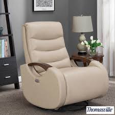 The electric reclining action is smooth and straightforward for a comfortable sit down. Thomasville Benson Leather Power Glider Recliner Chair Costco Uk