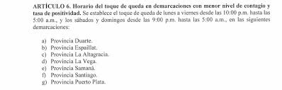 Así lo informó la policía nacional con asiento en el noroeste y agregó, mediante un comunicado, que … Gobierno Dispone Nuevo Horario De Toque De Queda En Todo El Pais Listin Diario