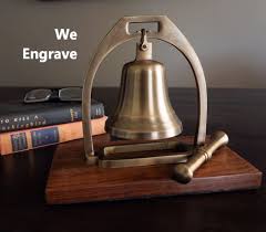 Antiqued Brass Desk Bell With Striker 4 Inch Bell Brass Desk Antique Brass Antiques