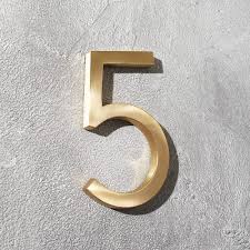 Maybe you would like to learn more about one of these? Aurele 6 Brushed Brass House Number 5 Reviews Cb2