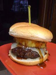My Hawaiian Burger This Was The Best Burger I Ever Had Homemade Sauce 1 4 Cup Honey Bbq Sauce 1 Tsp Worcestershire Honey Bbq Sauce Honey Bbq Homemade Sauce