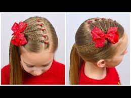 2 Cute Easy Hairstyles With Pigtails And Elastics By Littlegirlhair 13 Youtube Easy Hairstyles Hair Styles Little Girl Hairstyles