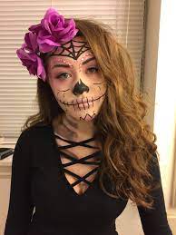 Sugar Skull Makeup Cute Halloween Makeup Halloween Makeup Sugar Skull Halloween Makeup Diy Scary