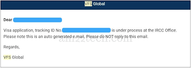 You write to inform and not to impress the consul or whoever is at the receiving end. Canada Visa Vfs Global Email Update Messages Meaning Canada