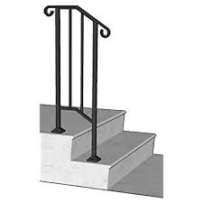 Diy Iron X Handrail Picket 1 Fits 1 Or 2 Steps Walmart Com Porch Handrails Step Railing Outdoor Porch Step Railing