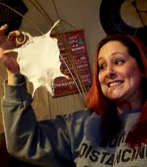 sammy, my new taxidermy kitten from my fiancé for christmas 🤣 he's oddly  charming 🤭