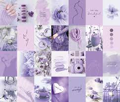 Check out this fantastic collection of purple aesthetic collage wallpapers, with 65 purple aesthetic collage background images for your desktop, . 110pcs Lavender Purple Photo Collage Kit Aesthetic Soft Etsy