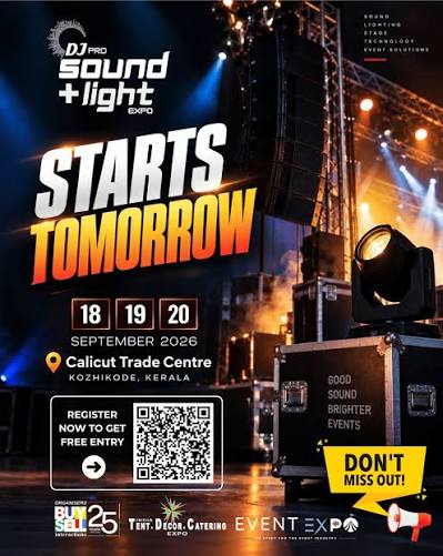 DJ Pro Sound + Light Expo 2026 — Kerala — Calicut Trade Centre, Kozhikode, Kerala, India