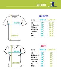 Size Chart Jeca Garments