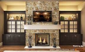 King cabinetmakers creates cabinets around fireplaces to increase available display shelving or supply extra storage. European Style Built In Tv Cabinet Around Fireplace Tv17 L04