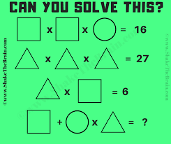 A situation that is difficult to understand: Shapes Math Picture Puzzle