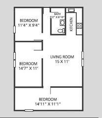 Three Bed Floor Plan At Cliffside Apartments In Sunderland Massachusetts Near 5 Colleges And Umass Amherst 413 240 Unique Floor Plans Floor Plans Resort Style