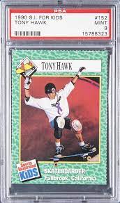 Tony hawk's pro skater 2; Lot Detail 1990 Sports Illustrated For Kids 152 Tony Hawk Rookie Card Psa Mint 9