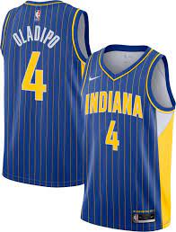 It features authentic team colors and a unique design with indiana pacers and reggie miller graphics that will. Nike Men S 2020 21 City Edition Indiana Pacers Victor Oladipo 4 Dri Fit Swingman Jersey Dick S Sporting Goods