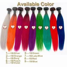 Ginger color brazilian hair bundles straight virgin hair bundles. 1b 99j Purple Green Blue Gray Red Orange Ombre Hair Weave 100 Brazilian Virgin Remy Human Hair Extension 1b Burg Hair Ombre Hn248 Emeda Hair