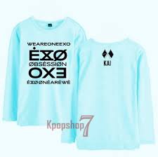 Baju kaos raglan desain we are one exo kpop korean. Kaos Exo Baju Exo Tshirt Exo Obsession Logo Dan Nama Punggung Shopee Indonesia