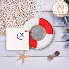 Creative baby shower ideas that are classy yet can be inexpensive, take a look at these wonderful ideas to make your nautical baby shower complete. Partytalk 20pcs Nautical Wedding Favors For Guests Lifesaver Bottle Opener With Anchor Tags Beach Wedding Nautical Party Favors For Baby Shower Birthday Party Decor Buy Online In Aruba At Aruba Desertcart Com Productid