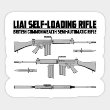 The l119a1 / l119a2 special forces individual weapon (sfiw) is a carbine in widespread use by united kingdom special forces (uksf). L1a1 Rifle Schematic Sticker Teepublic