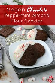 Mix in almond extract then add in flour blend until mixture comes together (it will take a bit of mixing since the butter is cold, so be patient, it will seem really dry at first). Vegan Chocolate Peppermint Almond Flour Cookies Eat Drink Shrink