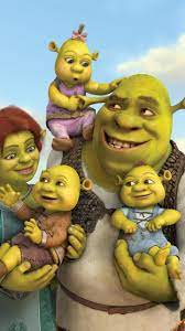 Shrek And Family Shrek Personajes Hijos De Shrek Fiona Y Shrek