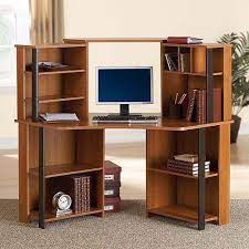 This is a great design for all the new small spaces out there today. Walmart Mainstays Corner Workstation Cherry With Black Accents Small Corner Desk Corner Workstation Corner Desk