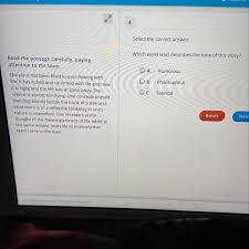 Foreshadowing or guessing ahead is a literary device by which an author explains certain plot developments that may come later in the story. Which Word Least Describes The Tone Of This Story Brainly Com