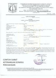 Berikut adalah contoh surat keterangan domisili perusahaan atau juga sering disebut surat keterangan domisili usaha. Contoh Surat Domisili Jakarta Selatan Contoh Surat
