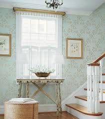 Wallpaper For Foyer Cottage Entrance Foyer Thibaut Design Foyer Wallpaper Home Interior Design House Interior