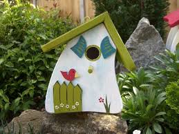 Bird House White Blue 2 Large Jpeg 480 360 Nichoir Mangeoire Oiseau Maison Oiseaux
