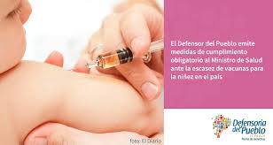 El pleno del senado de la república debate la terna que presentó la comisión especial del senado de la república para defensor del pueblo presidida por pablo ulloa. 2021 02 12 Boletin Falta De Vacunas Defensoria Del Pueblo