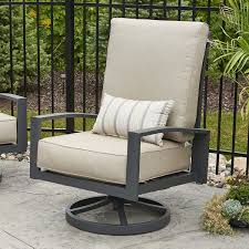Lyndale High Back Patio Chair With Cushions Patio Chairs Patio Chair Cushions Wood Patio Chairs