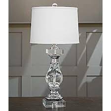 Crystal And Chrome Baluster Table Lamp Crystal Table Lamps Modern Lamp Crystal Lamp