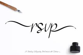 See more ideas about typography fonts, rsvp, wreath tattoo. Rsvp A Modern Calligraphy Display Font With Swatches 189222 Calligraphy Font Bundles