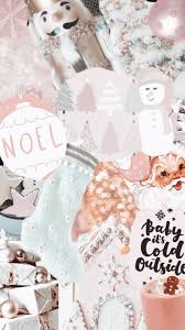 Laptop background aesthetic soft pink. Christmas Collage Wallpapers Top Free Christmas Collage Backgrounds Wallpaperaccess