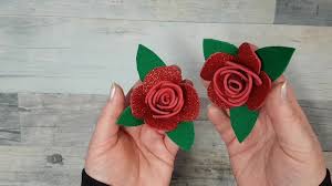 Dakrela Glitzer Rosen Aus Moosgummi Bastel Tipps Und Tutorials Von Tanja Hausmann Aus Essen In 2020 Rosen Basteln Rosen Basteln