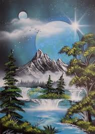 Fantasy Landscape Spray Art By Ivan Peroncik Nature Art Painting Fantasy Art Landscapes Landscape Art
