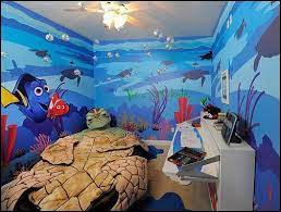 Still Childish But I Like The Hanging Bubbles Disney Themed Bedrooms Disney Kids Rooms Disney Themed Rooms