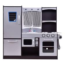 Gymax Kids Cooking Pretend Play Toy Wooden Kitchen Set Children Playset Vintage Kitchens Wooden Kitchen Set Kids Kitchen Wooden Kitchen