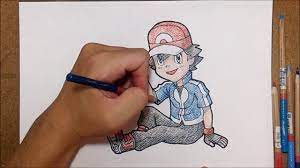 Learn to draw the characters of pokemon sun and moon. How To Draw Pokemon Ash Ketchum From Pokemon Speed Drawing Anime No 010 Youtube