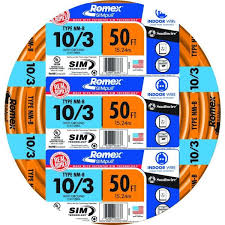 The first step in how to wire a dryer is to review your electrical configuration. Southwire 50 Ft 10 3 Solid Romex Simpull Cu Nm B W G Wire 63948422 The Home Depot