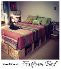 Use it to store all kinds of small and medium items. Diy Wood Crate Platform Bed Crate Bed Frame Crate Bed Wooden Crates Bed