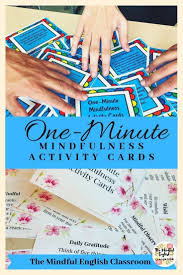 Mindfulness Activities One Minute Mindfulness Cards Cherry Blossom Mindfulness Activities Afterschool Activities Social Emotional Learning