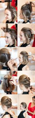 Start at the crown area and begin twisting the hair in an inward motion so that it forms a french roll. 20 Incredible Diy Short Hairstyles A Step By Step Guide