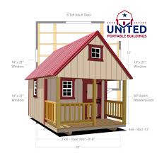 Which of the following is another measure equal to the height? Hideout Playhouse United Portable Buildings